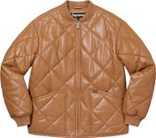 Quilted Leather Work Jacket