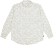 Repeat Print Oxford Shirt
