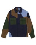Patchwork Military Shirt Jacket