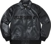 Silver Surfer Leather Varsity Jacket