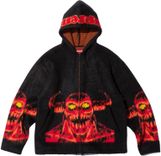 SUPREME x TOY MACHINE ZIP UP HOODED SWEATER