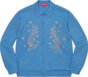 Supreme BEADED APPLIQUÉ CARDIGAN