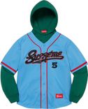Supreme Baseball Jersey Hooded Sweatshirt