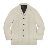 Supreme Braided Leather Overcoat