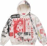 Supreme COLLAGE ZIP UP HOODED SWEATSHIRT