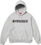 Supreme COLLEGIATE PATCHWORK LEATHER HOODED SWEATSHIRT