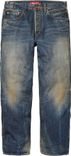 Supreme DISTRESSED LOOSE FIT SELVEDGE JEAN