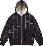 Supreme FAUX SHEARLING ZIP UP HOODED SWEATSHIRT