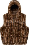 Faux Fur Hooded Vest