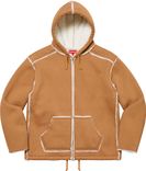 Faux Shearling Hooded Jacket