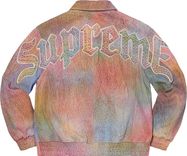 Pebbled Leather Varsity Jacket