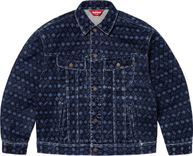Supreme Flocked Denim Trucker Jacket