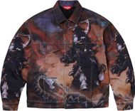 Supreme Frazetta Faux Shearling Lined Trucker Jacket
