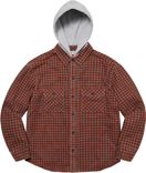 Supreme Houndstooth Flannel Hooded Shirt