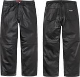 Supreme Leather Baggy 5-Pocket Jean FW24