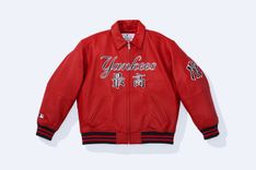 Supreme New York Yankees Leather Varsity Jacket