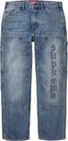 Supreme PAISLEY STUDDED DOUBLE KNEE PAINTER PANT