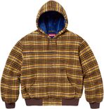 Supreme PLAID WOOL HOODED WORK JACKET