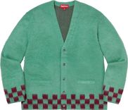 Brushed Checkerboard Cardigan