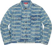 Frayed Logos Denim Trucker Jacket