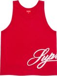 Mesh Script Tank Top
