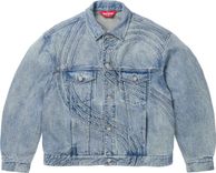 Supreme S LOGO DENIM TRUCKER JACKET
