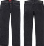 Supreme Stone Washed Black Slim Jean FW22