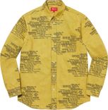 Supreme TRADEMARK JACQUARD DENIM SHIRT