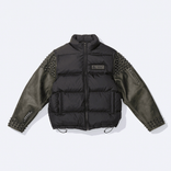 Supreme UNDERCOVER Leather Sleeve Puffer Jacket