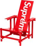 Supreme x Gerrit Rietvald Red Blue Chair For Cassina