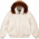 Supreme x SCHOTT® HOODED LEATHER BOMBER JACKET
