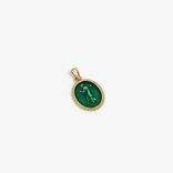 14Kt Gold Euterpe Relief Pendant 'Euterpe'