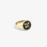14Kt Gold Stained Glass Crest Ring 'Gold'