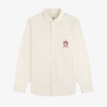 ALD / Olympiacos F.C. Logo Oxford Shirt 'Coconut Milk'