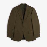 Single-Breasted Wool Blend Suit Jacket 'Olive'