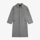Wool Herringbone Overcoat 'Grey Herringbone'