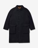Wool Overcoat 'Dark Navy'