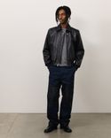Fur Lined Flight Jacket 'Black'
