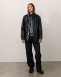 Leather M-65 Jacket 'Black'