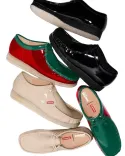 SUPREME x CLARKS ORIGINALS PATENT WALLABEE SS24
