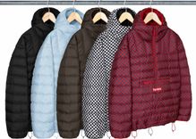 Micro Down Half Zip Hooded Pullover
