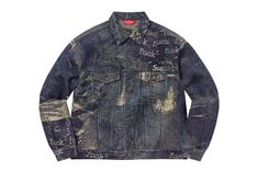 Supreme Archive Denim Jacquard Trucker Jacket
