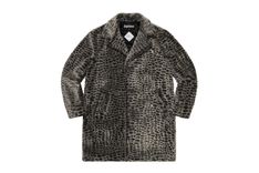 Supreme Croc Faux Fur Overcoat
