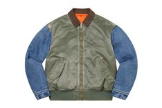 Supreme Denim Sleeve MA-1