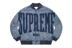 Washed Knockout Denim Varsity Jacket