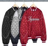 Supreme®/Champion® Quilted Satin Varsity Jacket
